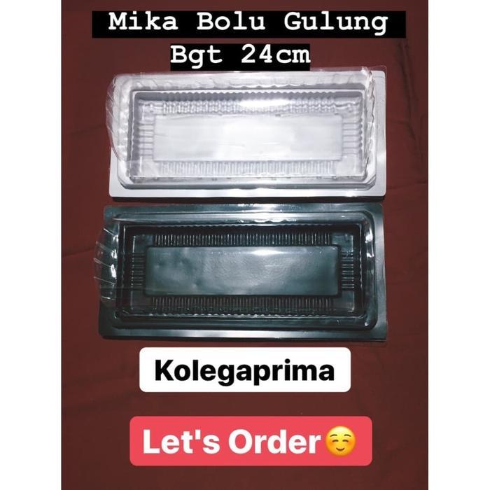 MIKA BOLU GULUNG 24CM/ MIKA BGT 24 ISI 50PCS - Putih Terlaris