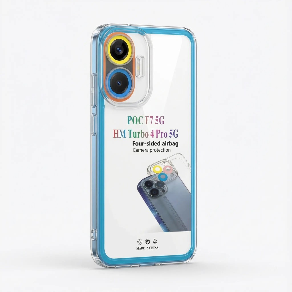 Case Poco F7 5G Softcase CLEAR HD CAMERA PROTECTION Casing Case Hp Poco F7 5G