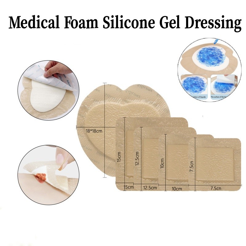Mecal Foam Silicone Dressing Sacrococcygeal Buttock Wound Dressing Bedsore Pad