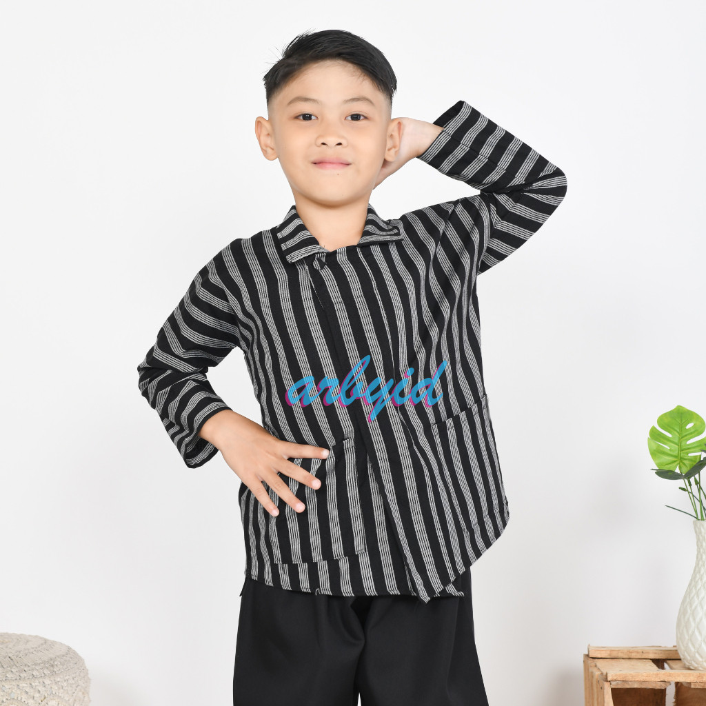 SALE Baju Lurik Jawa Anak Usia 1 Tahun Sampai 12 tahun Sorjan Adat Solo Jogja Harga Grosir
