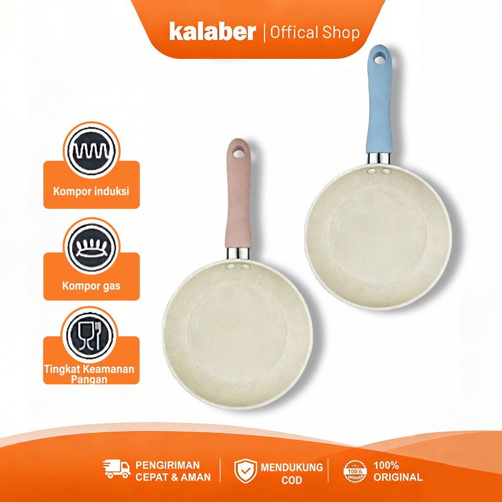 Kalaber Wajan granit anti lengket/wajan anti lengket 16cm/18cm cocok untuk semua jenis kompor