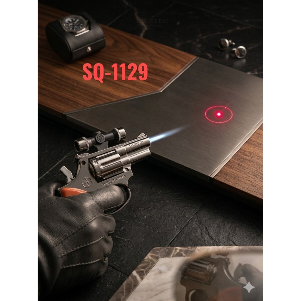 (BISA COD)Korek Api SQ-1129 Pstl Unik Dan Keren,Plus Laser Dan Senter,Gas Bisa Di isi Ulang