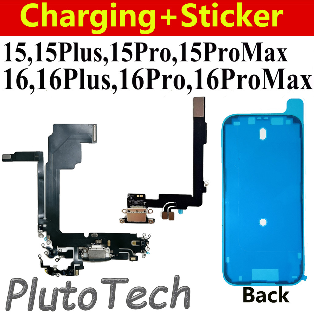 1pcs Kabel Fleksibel Port Pengisian Daya USB Untuk iPhone 15 16 Pro Max Konektor Dock Mikrofon Stike