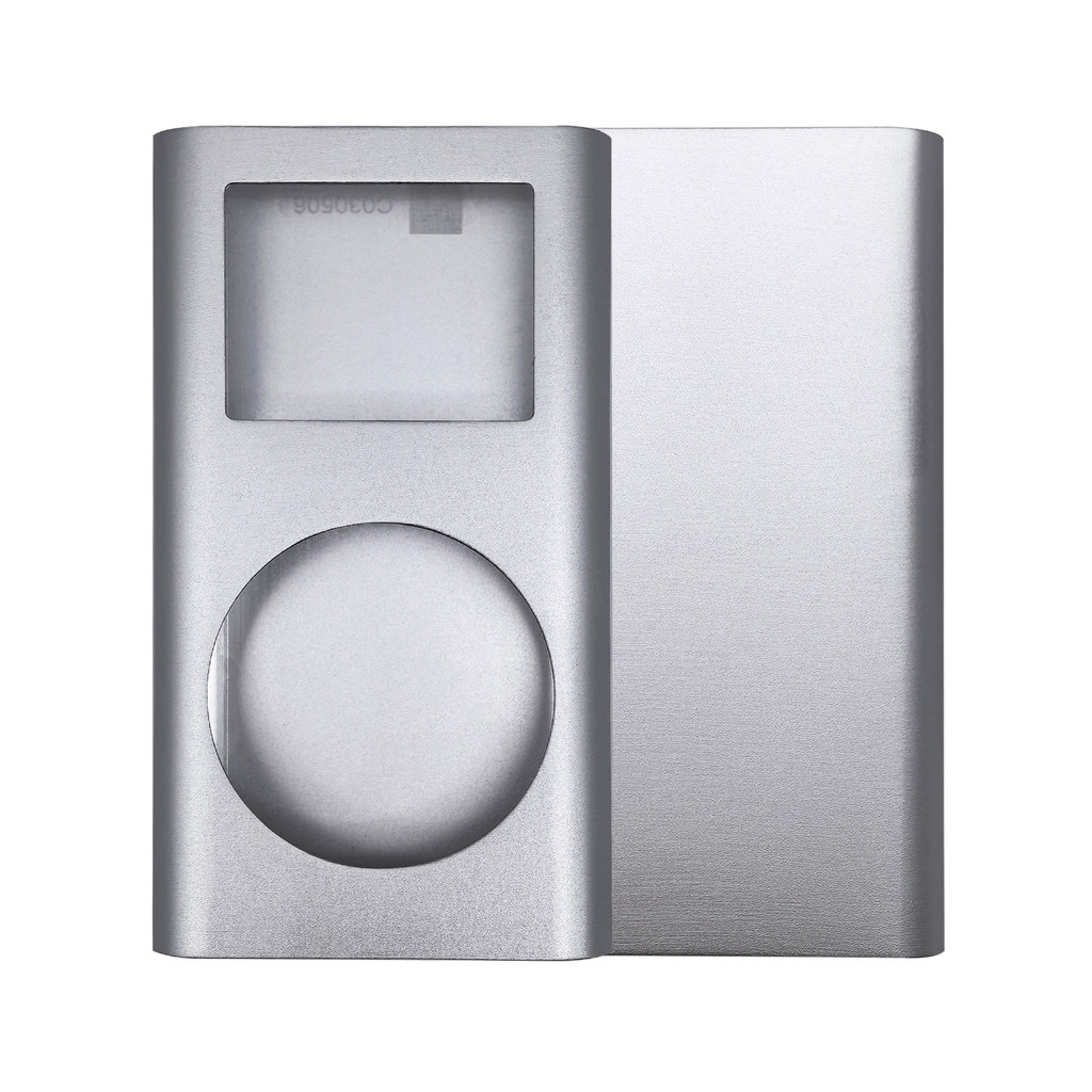 iPod Mini Blank Metal Housing Shell with Lens Window, Full Replacement Case Cover for 1st & 2nd Gen 