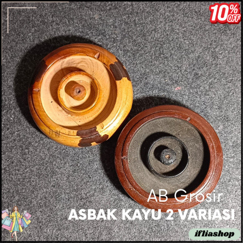 Asbak kayu 2 variasi , asbak kayu pinus murah asbak sovenir AW IF