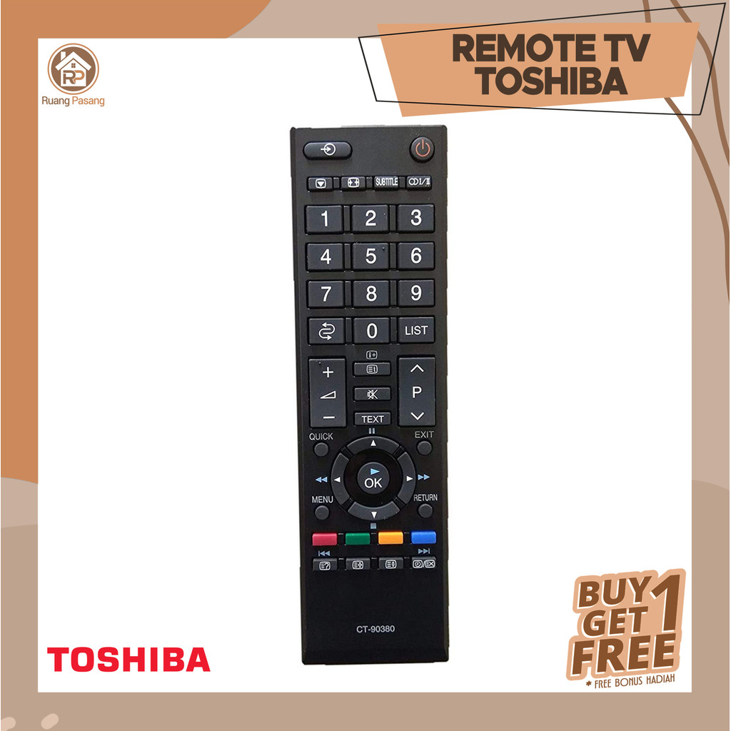 Remote Toshiba Remot tv Toshiba Universal Original LED LCD Tabung Toshiba Regza RP1