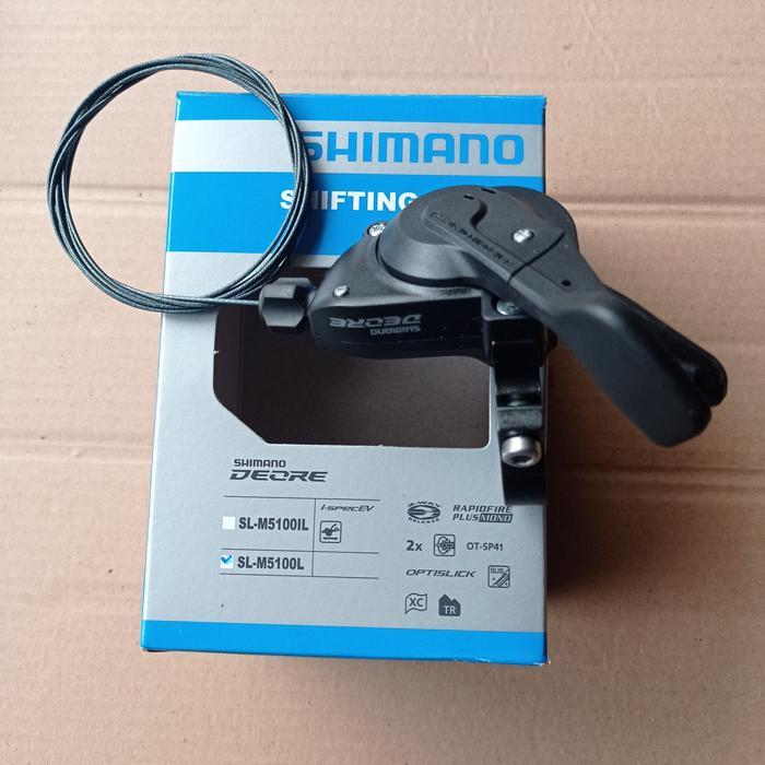 sparepart shifter shimano 2speed 2 speed DEORE SL-M5100 L kiri left mtb sepeda