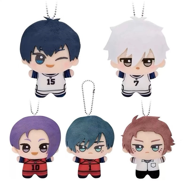 10cm New Blue Lock Plush Pent KeyChain Isagi Yoichi Nagi Seishiro Mikage Reo Rin Itoshi Itoshi Sae A