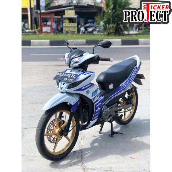 Striping transparan Jupiter Z1 custom biru