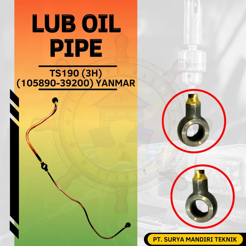 LUB OIL PIPE TS190 3H 105890-39200 YANMAR ASLI GENUINE