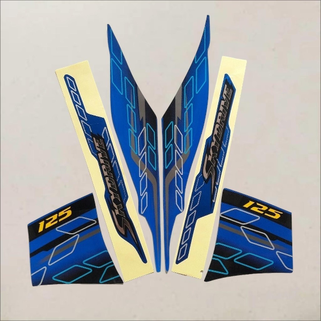 striping stiker SkyDrive biru