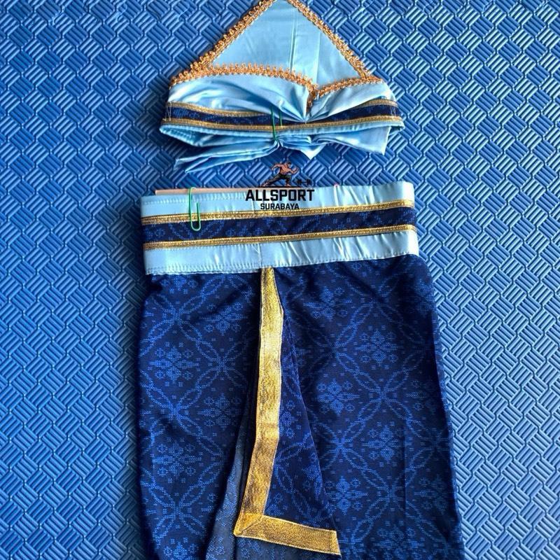 Sembong Silat Biru Songket Seni Silat Kain Seni Silat Songket Silat Kain Seni Pencak Silat Sembong S