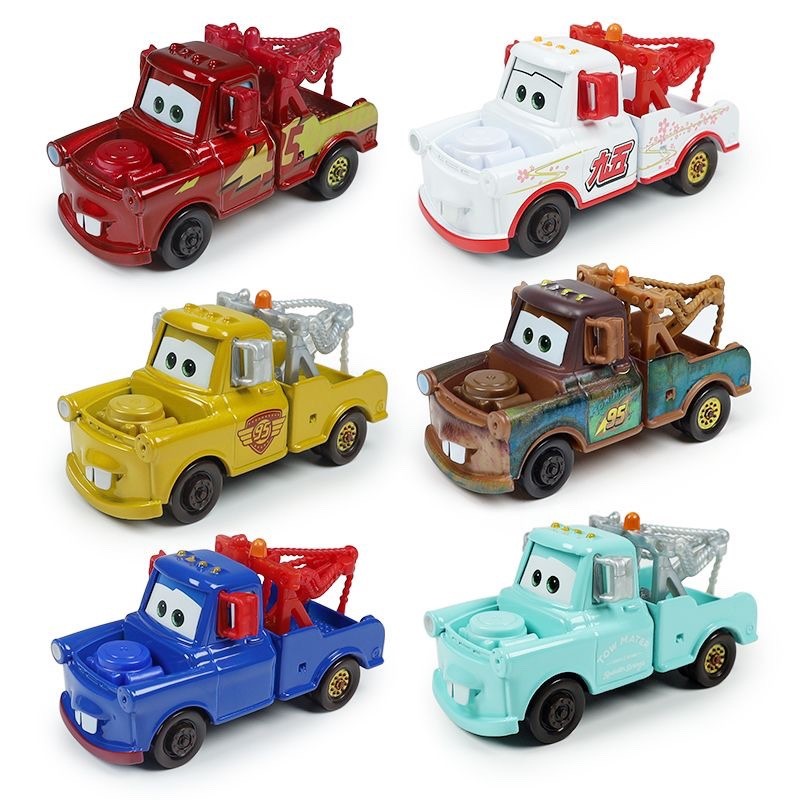 Disney Pixar Cars Metal Diecast Golden Young Ivan Lightning McQueen Tow Mater Dr. Damage Arvy Big Wh