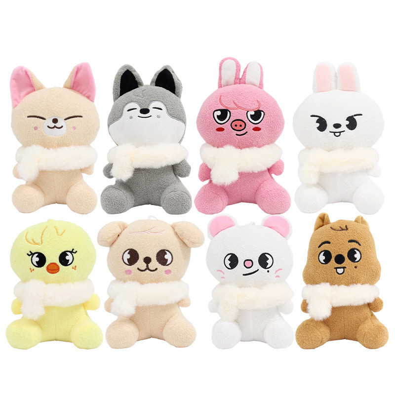 SKZOO Plush Toy Doll Leeknow Hyunjin Cotton Doll Mao Tong Cute Pent Accessories Birthday Gifts for S
