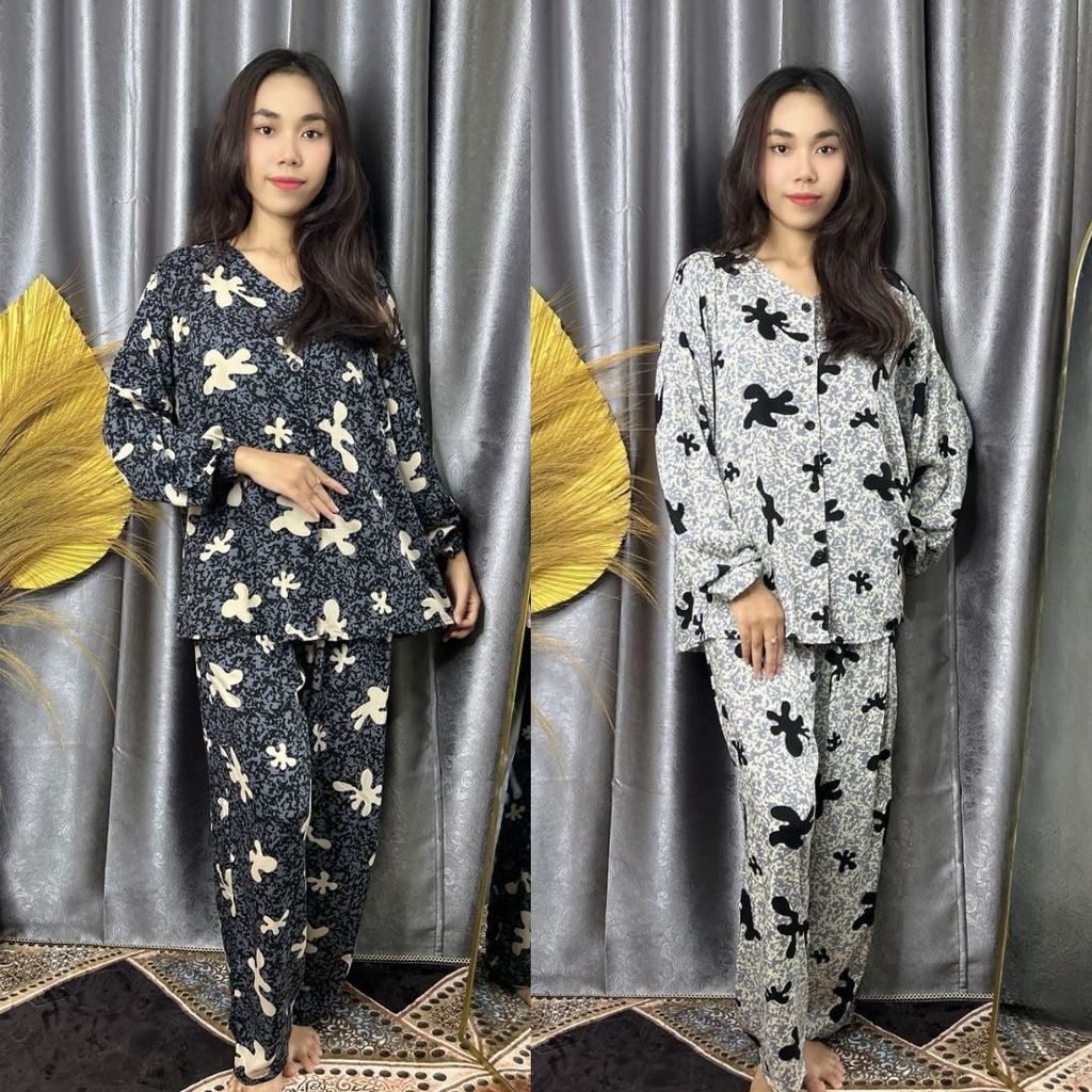 PIYAMA WANITA AGNES BY TESSA ABSTRAK