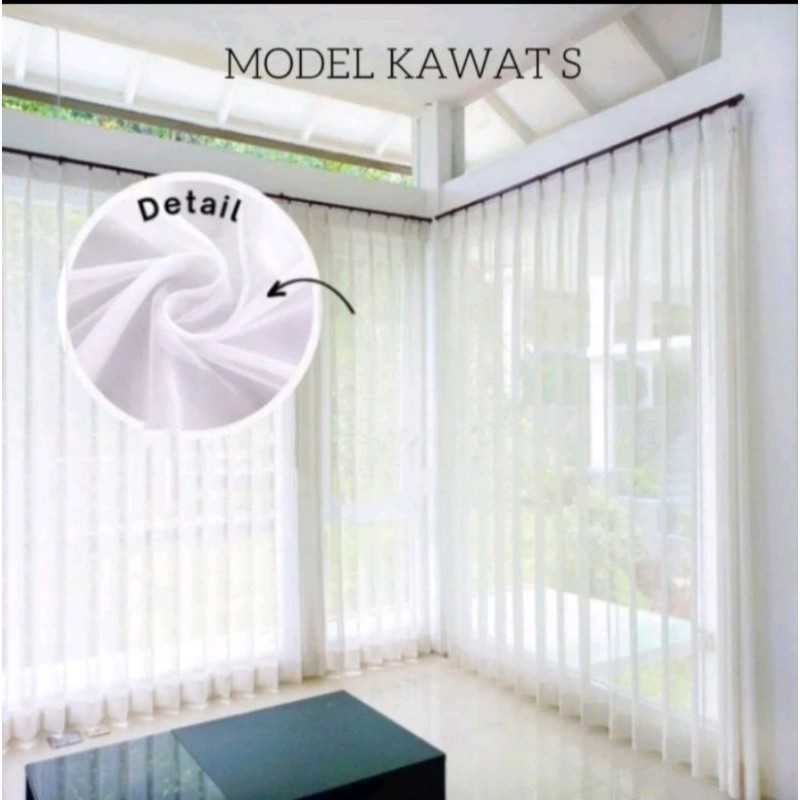 TerbaruVitrase Gorden Polos Gorden Vitrase Polos Tebal Dalaman hordengPROMO