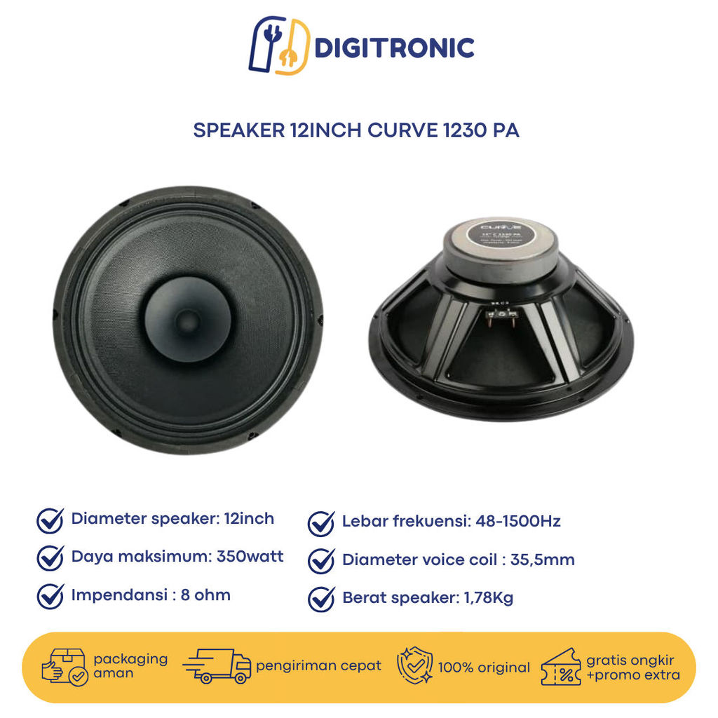 SPEAKER 12INCH CURVE 1230 PA