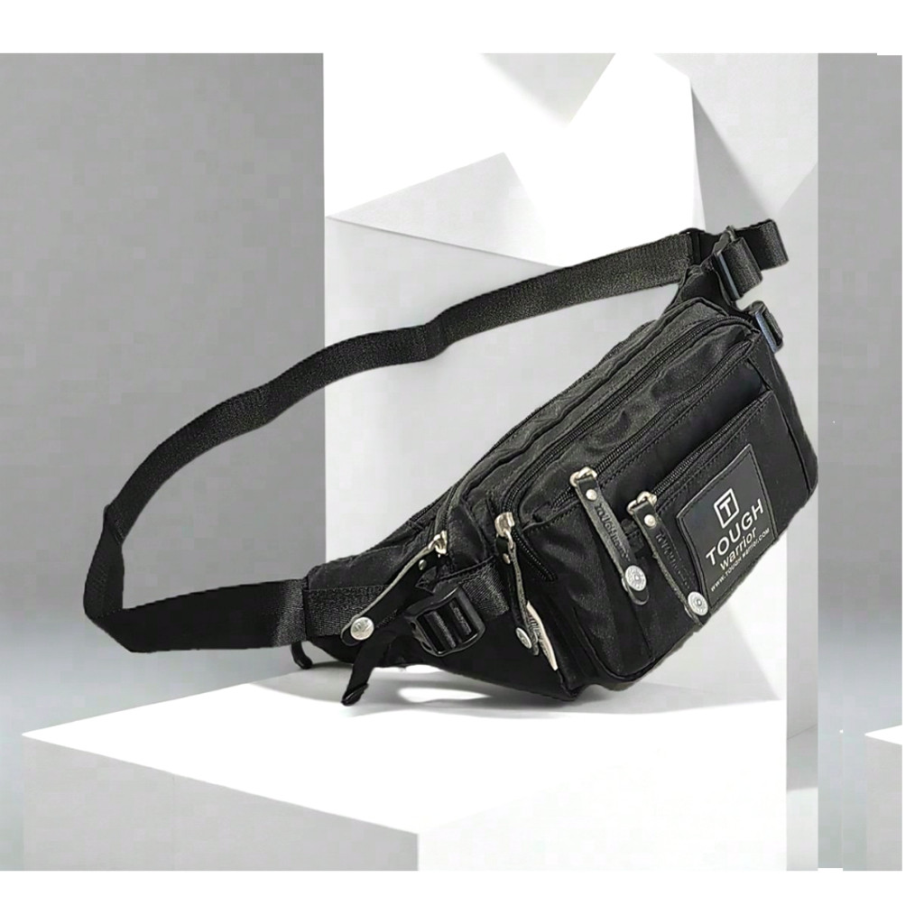 TAS PINGGANG / TOUGH WARRIOR 4501 / Bum Belt Bag / TAS PINGGANG 5 Sleting Pria Wanita