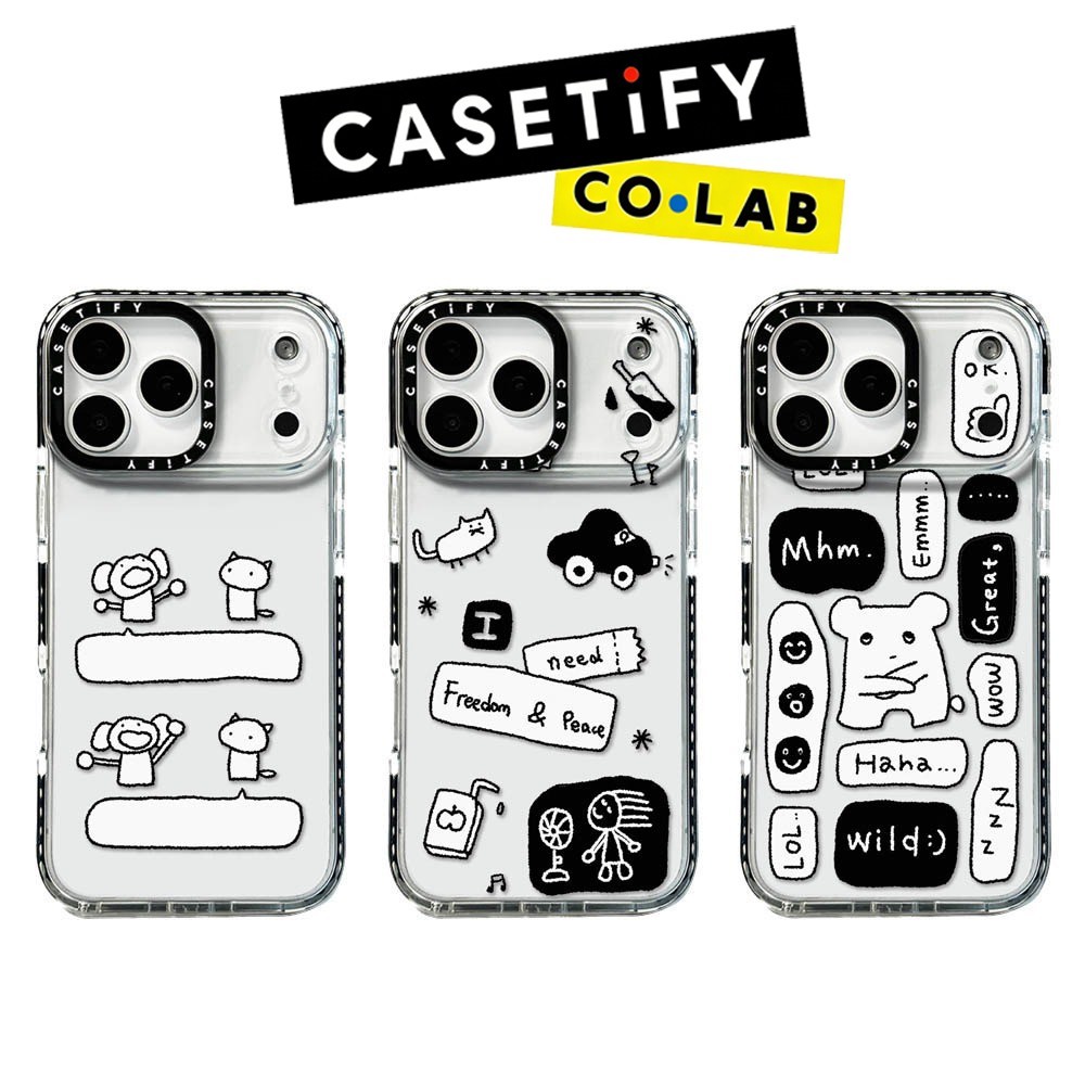 Original CASETiFY Social Power Phone Case for IPhone 17ProMax 16ProMax 16pro 16 12 13 15Pro 15ProMax