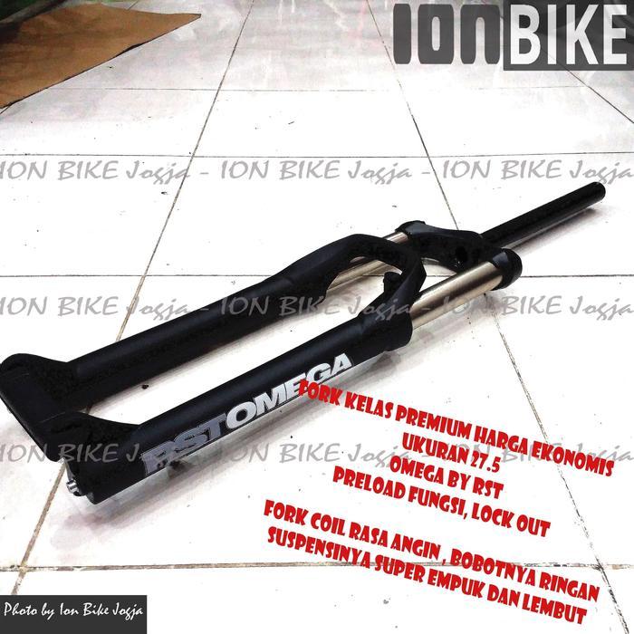 Fork RST Omega 27.5 Travel 120 Lock - Fork sepeda MTB oversize