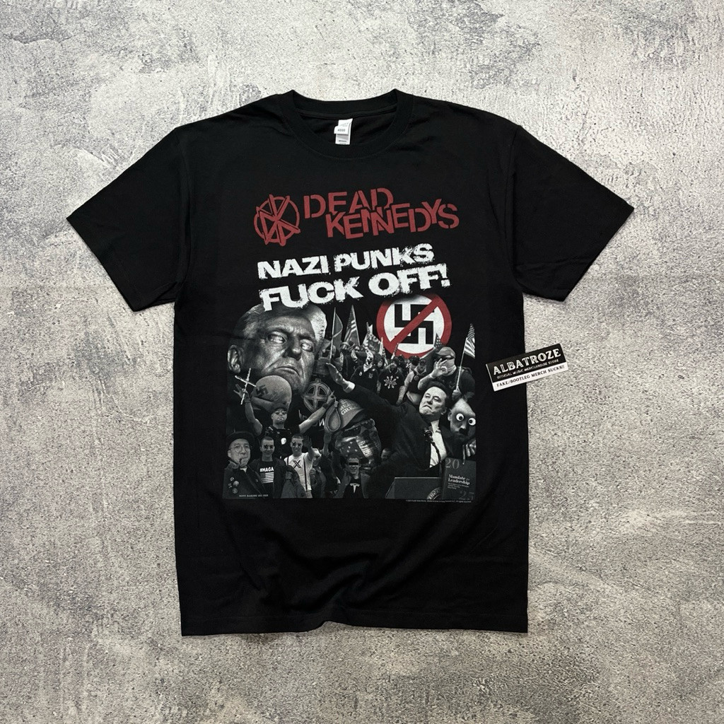 (COD) T-SHIRT / KAOS BAND OFFICIAL DEAD KENNEDYS - NAZI PUNKS FUCK OFF 2025