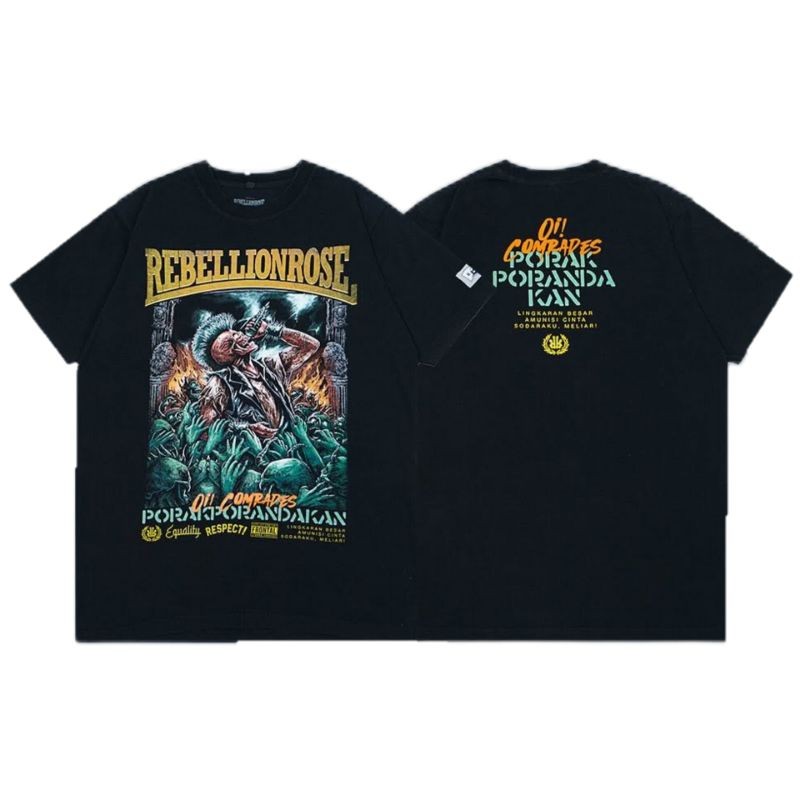 (COD) Tshirt REBELLION ROSE - PORAKPORANDA | Rebellion Rose Official Merchandise