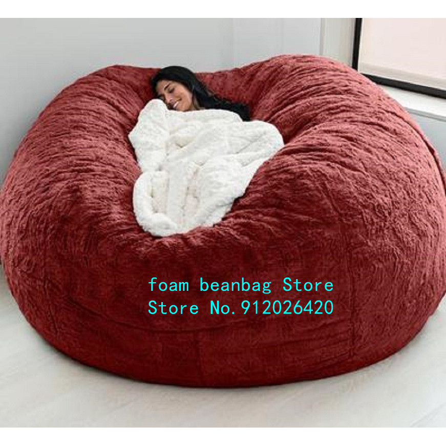 Dropshipping Big Bean Bag Sofa Puff No Filler Floor Seat Futon Lazy Sofa Bed Couch Tatami Comfy Loun