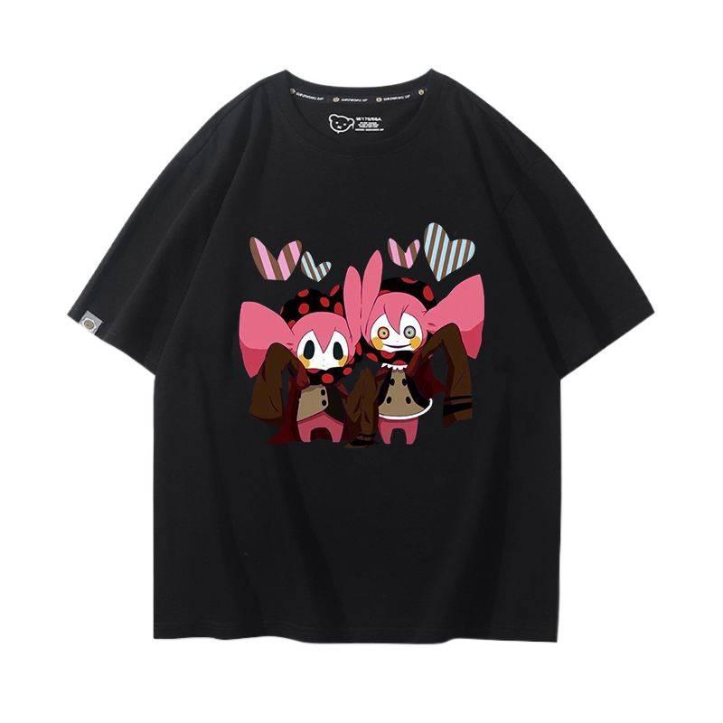 Kaos Pendek Unisex Motif Kyubey Witch Puella Magi Madoka Magica Bahan Katun Lengan Pendek Gaya Overs