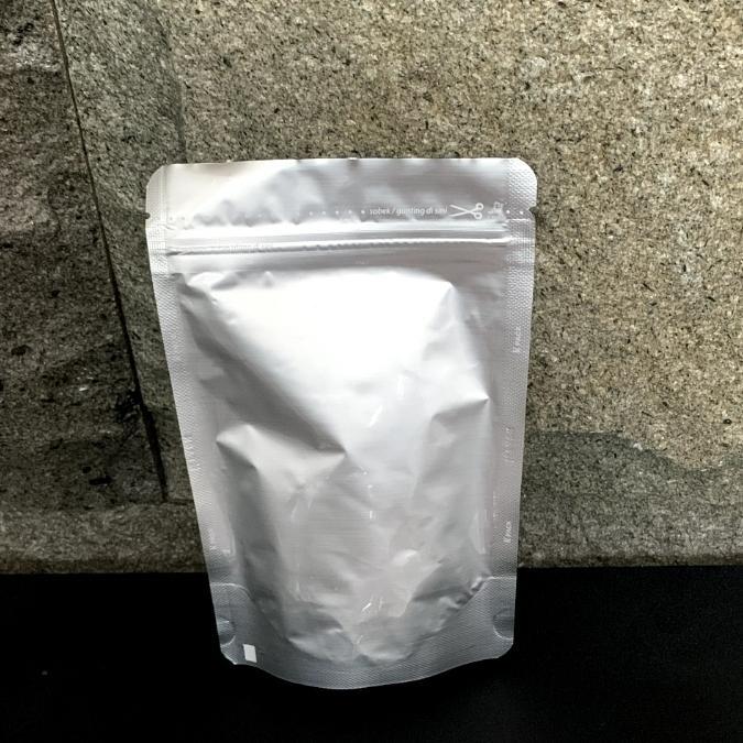 STANDING POUCH WARNA 13X20 CM/STAND POUCH/PLASTIK KLIP KEMASAN KPACK - Silver