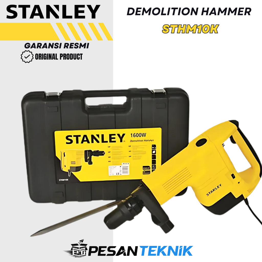 STANLEY STHM10K Mesin Bobok Beton 10Kg Jack Hammer Demolition Hammer 1.600Watt STHM10