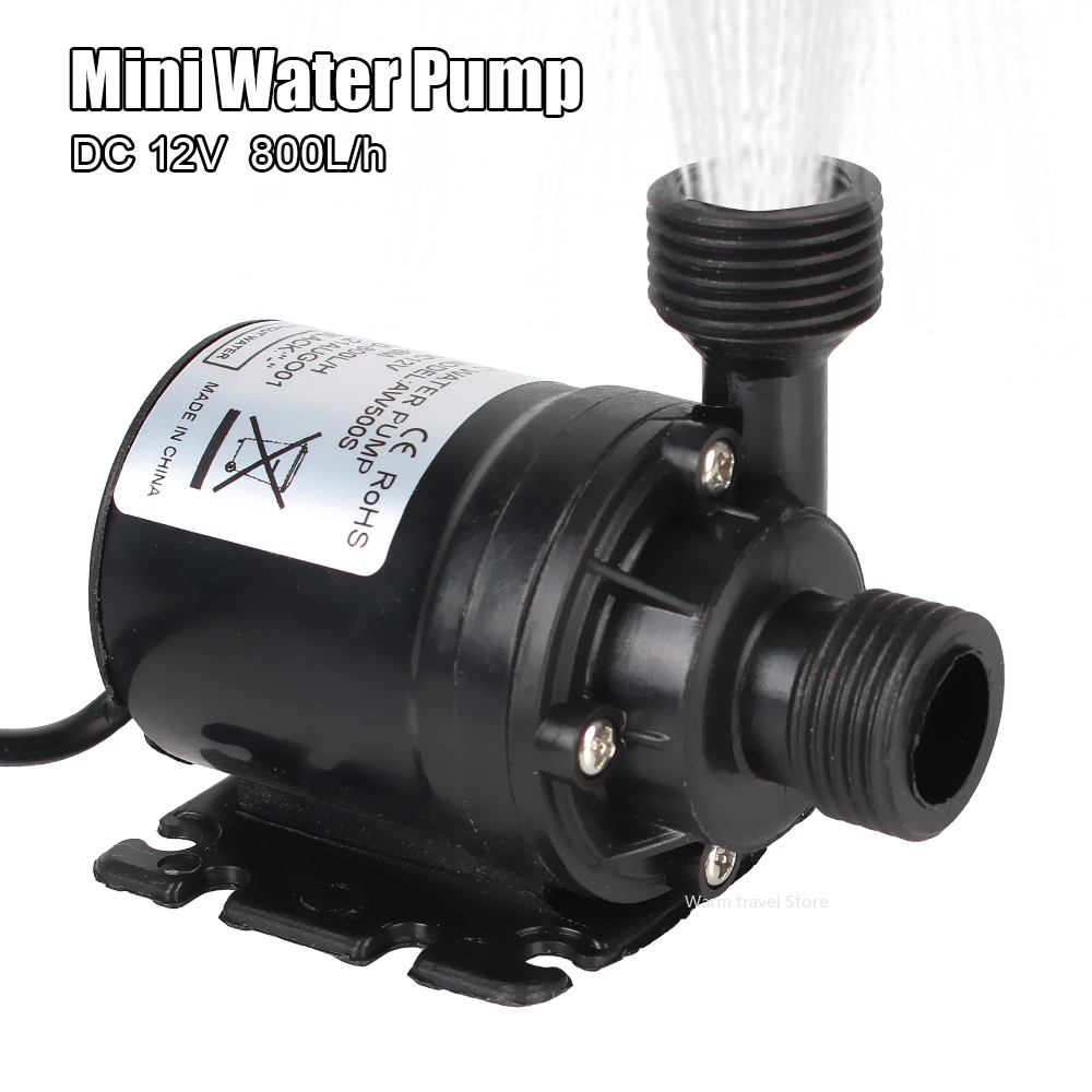 Ultra-quiet DC 12V 24V Home 800L/H Portable Brushless Motor Submersible Water Pump 5M for Cooling Sy