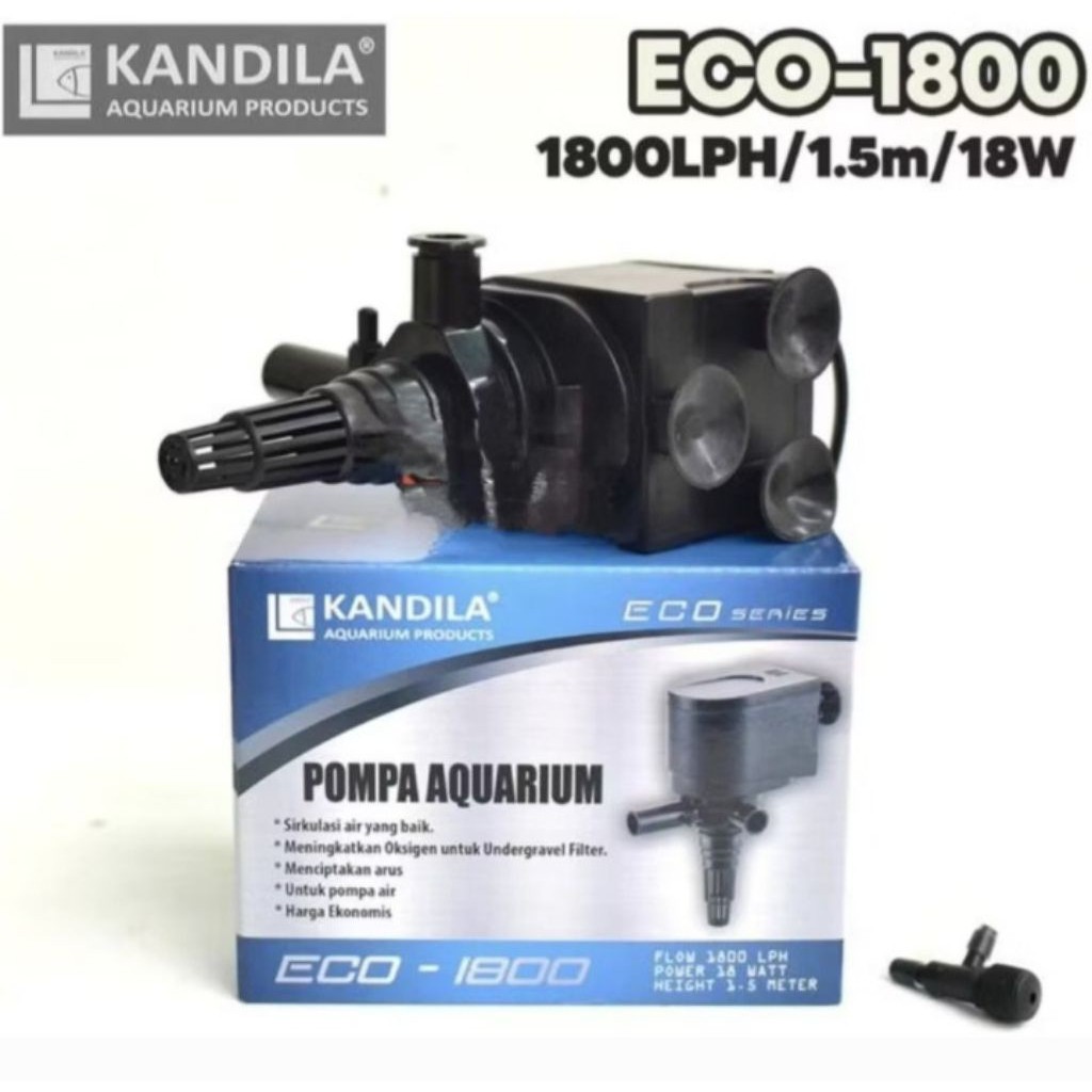 Pompa Filter Aquarium / Kolam Kandila Eco 1800