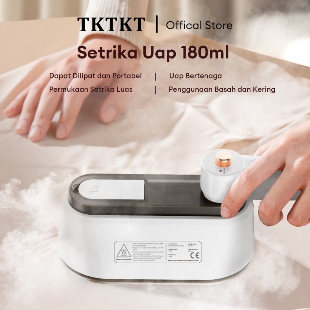 (jamila26.diskon) TKTKT setrika mini 1200W setrika uap setrikaan 180ML setrika uap listrik setrika l