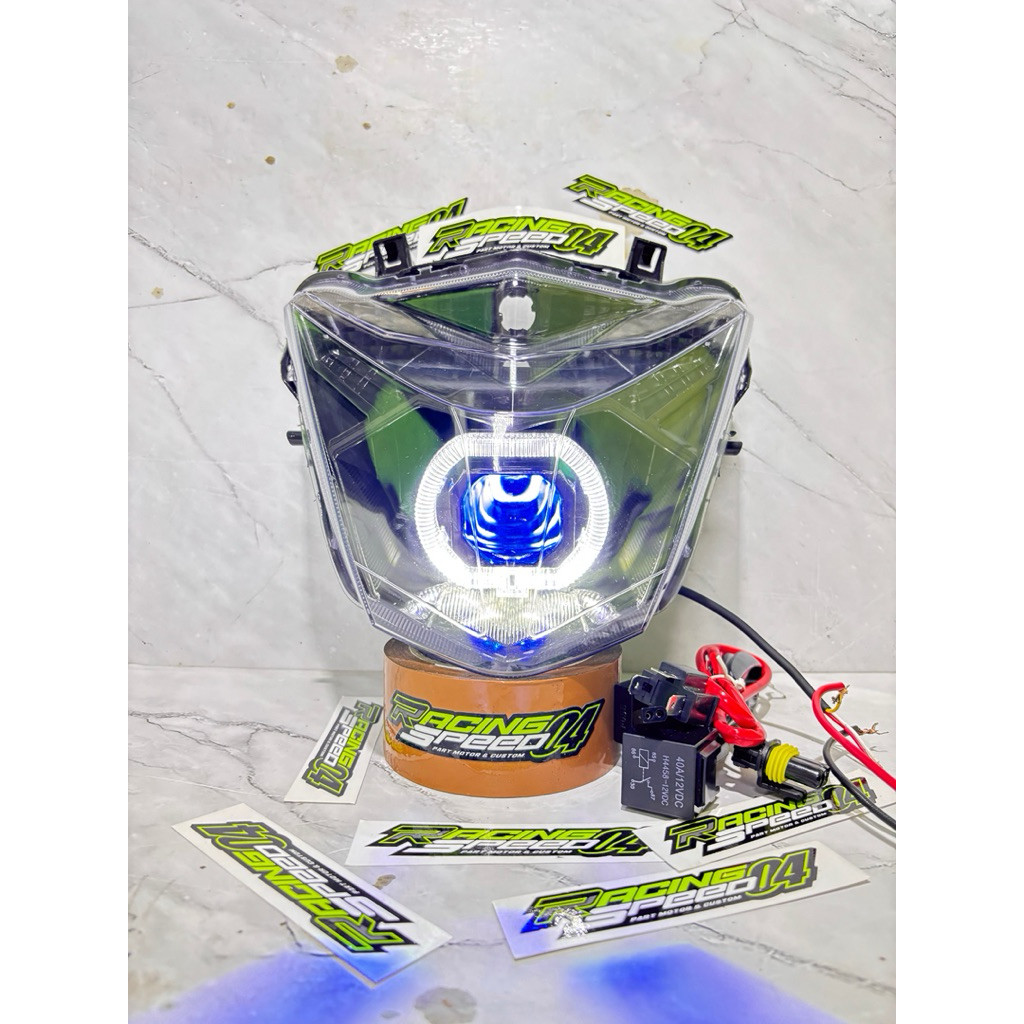 Reflektor Lampu Depan Biled Matrix Uk 3 Inch Beat Esp Beat Eco 2016 2017 2018 2019 Tinggal Pasang la