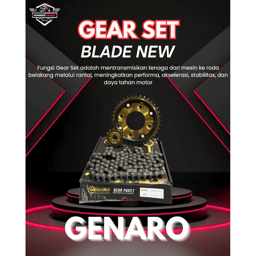 Genaro Gear Set Blade New