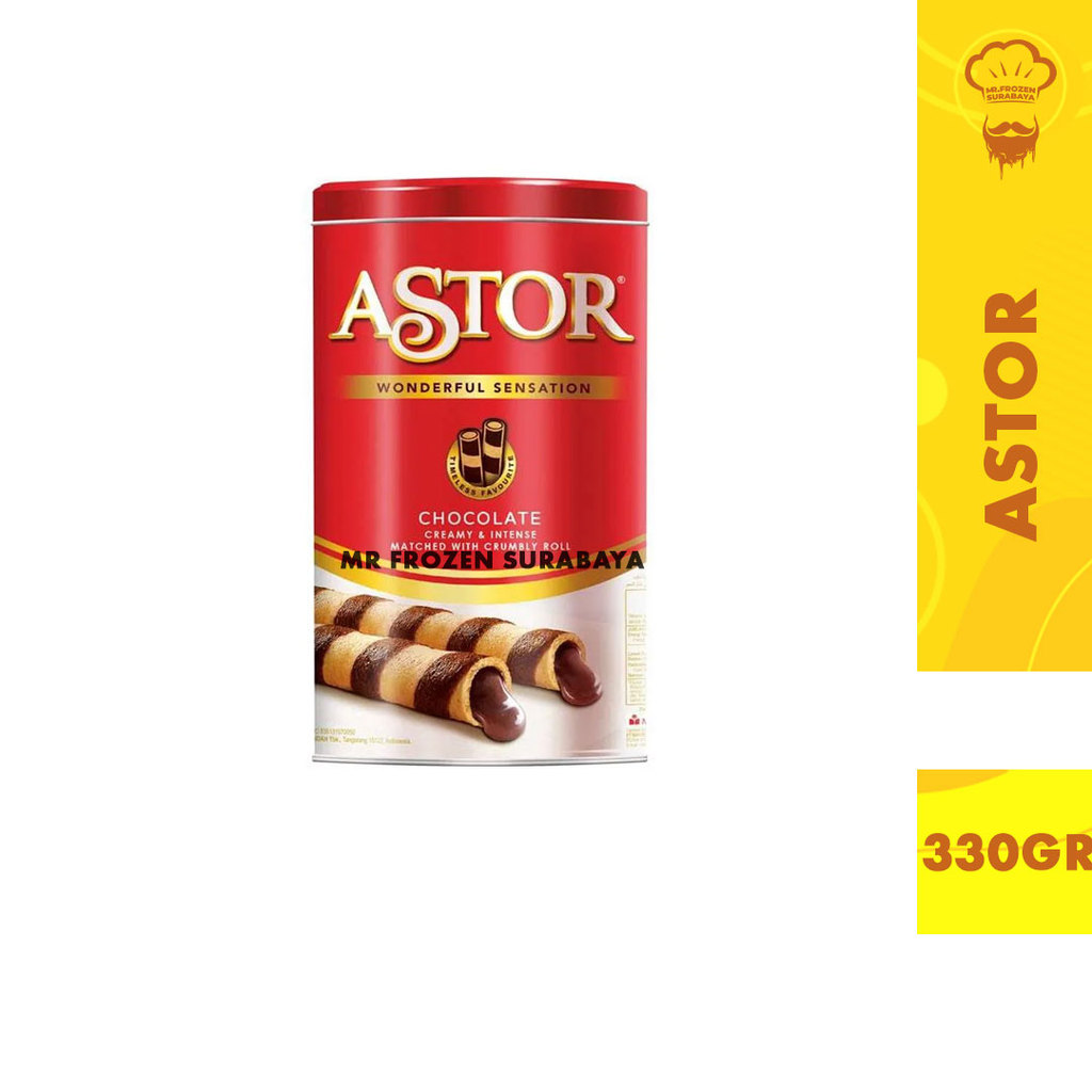 Mayora Astor Wafer Chocolate Kaleng 330gr