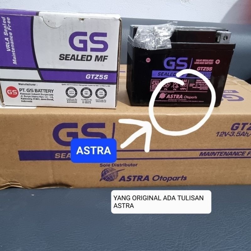 AKI GS ASTRA GTZ5 AKI GS ASTRA ORIGINAL AKI KERING