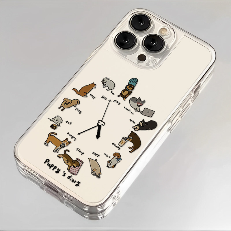Casing Ponsel Jam Anjing Harian Vivo T1 Pro 5G T1 5G/Y75 5G V29e5G V295G V27e V27/V27 Pro V25/V25e V