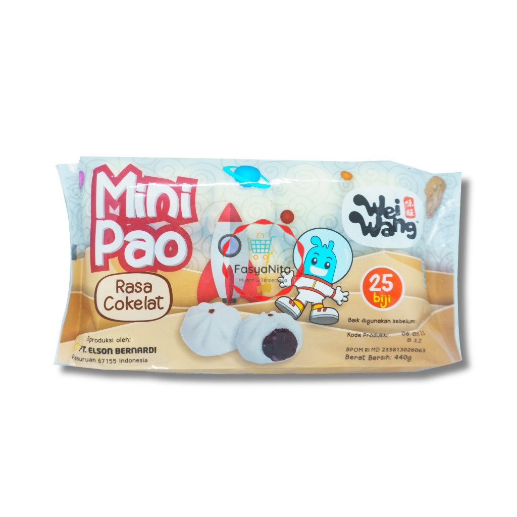 WEI WANG MINIPAO COKLAT 25BJ (7730998014) - Fasyanita Online Fresh Mart Denpasar - BRD