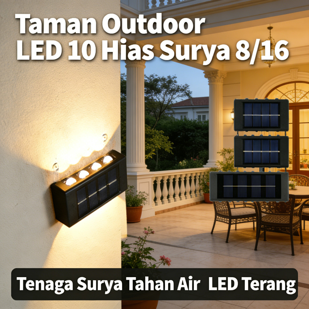 Hias Outdoor 16 LED Taman Surya