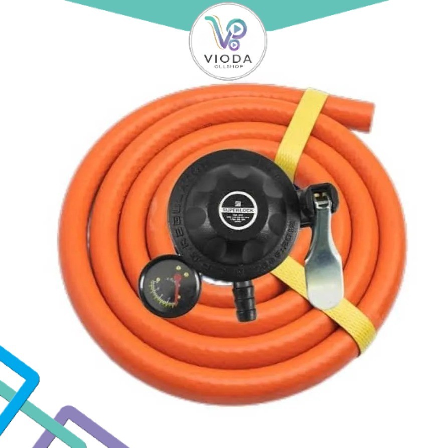 GASCOMP GRS 915 Set Regulator + Selang Gas LPG 3kg 12kg Original