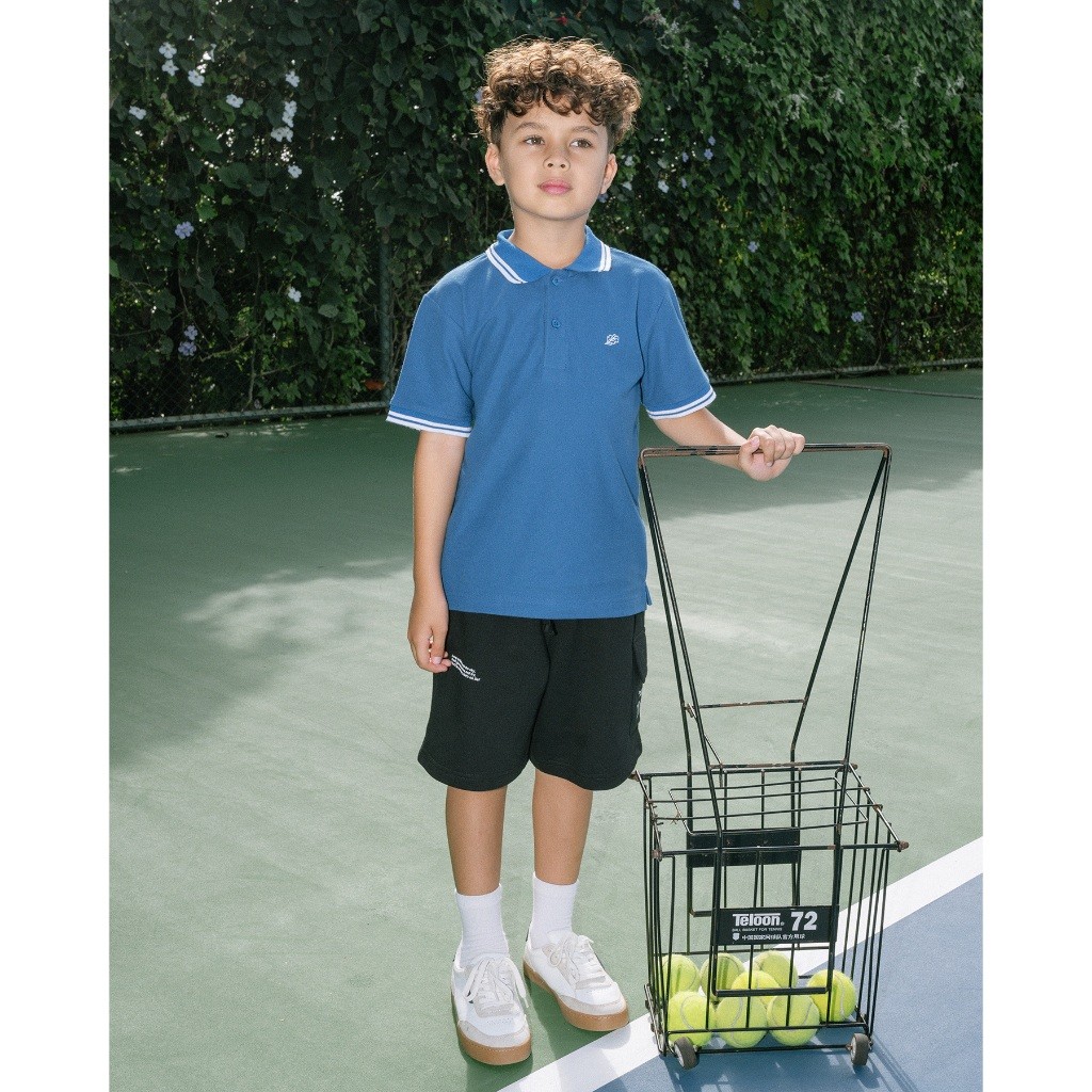 LELYSHOP LEWIS EMMA - Pique Polo Shirt (6 Bulan-14 Tahun) Atasan Anak Laki-Laki / Baju Pakaian Lenga