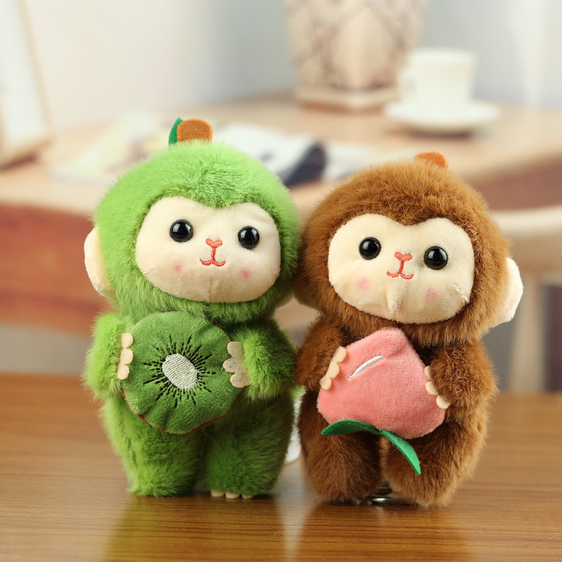 Gantungan boneka monyet kecil yang lucu dengan desain kreatif