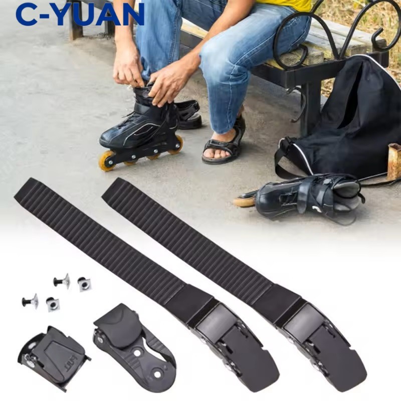 cyuan Universal Strap Buckle Inline Skate Strap Inline Skate Buckle Tarik Dengan Sekrup