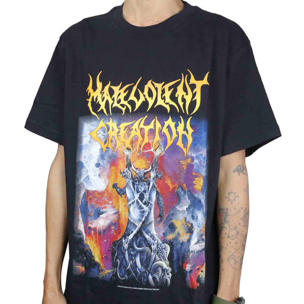 Original Malevolent Creation - The Ten Tshirt Kaos Pria