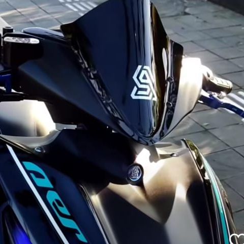 Stiker Motor Logo Aerox Sticker Motor Racing Keren Viral Aerox Aksesoris Variasi Logo Stiker Murah