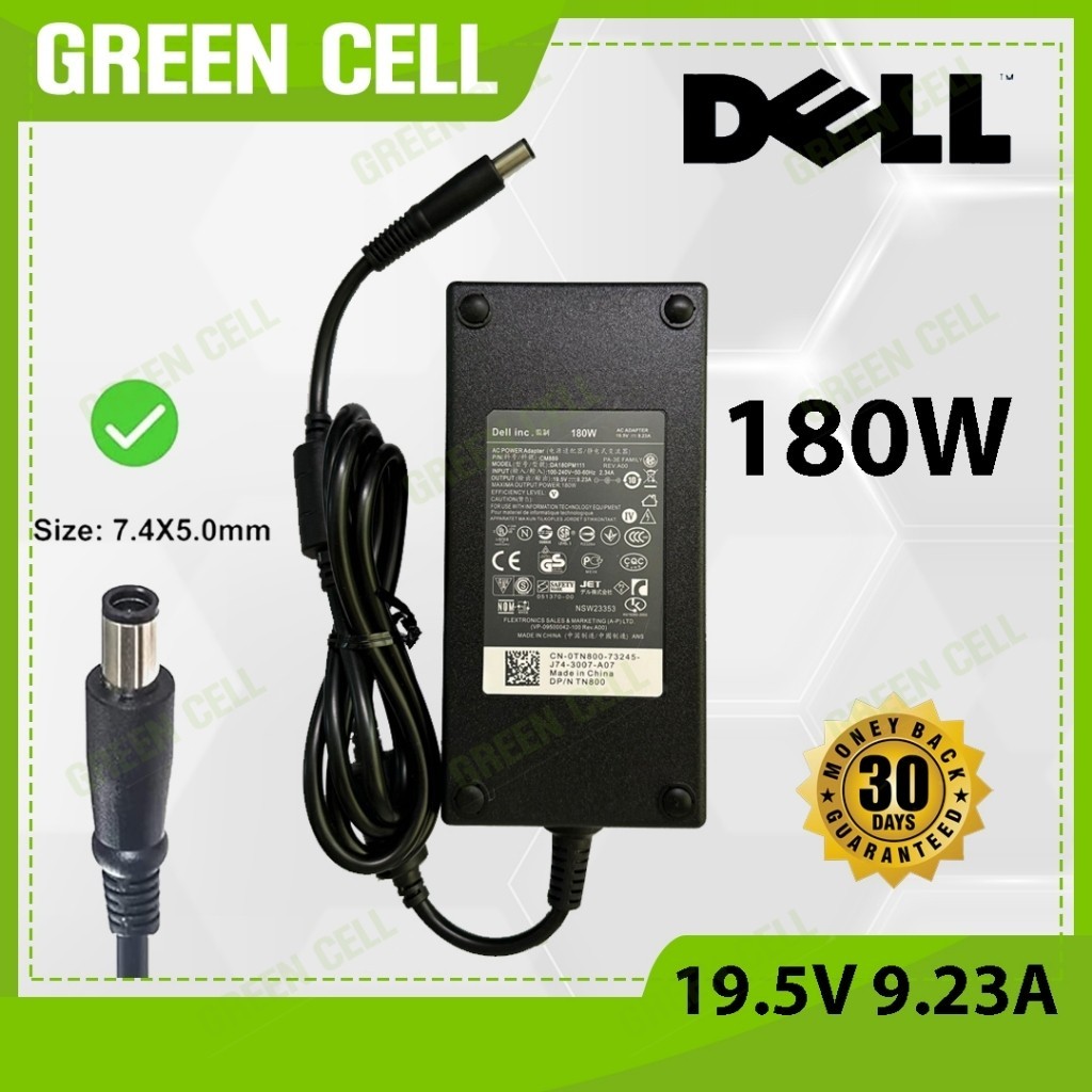 DELL Laptop Charger 19.5V 9.23A for Alienware 15 R1 R2 R4 17 R5 G7 15 7588 G3 17 3779 G5 15 5587 M15