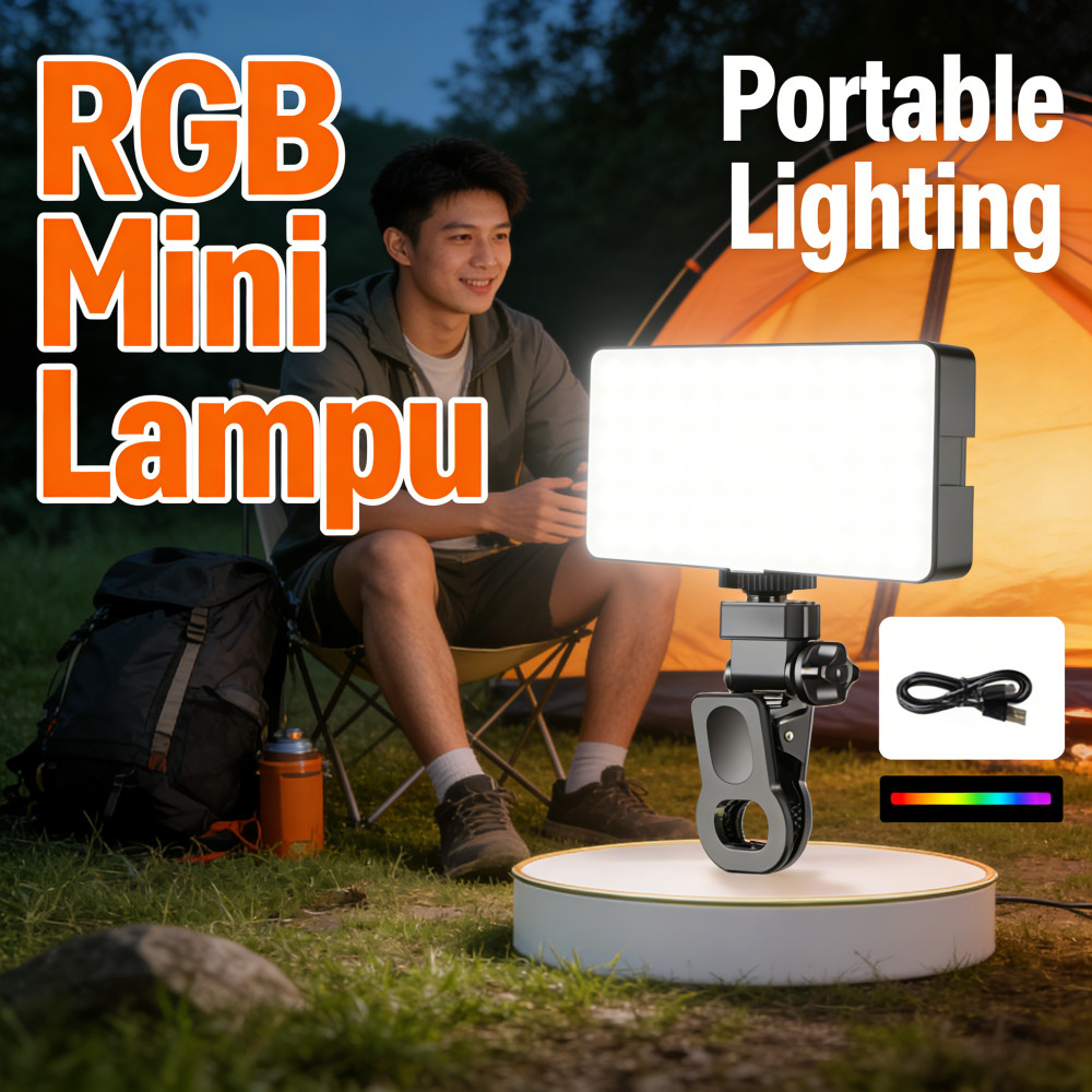 Lampu Studio Handphone Camera Mini Fotografi Portable Led Lighting Led Video RGB Lampu Untuk Video R