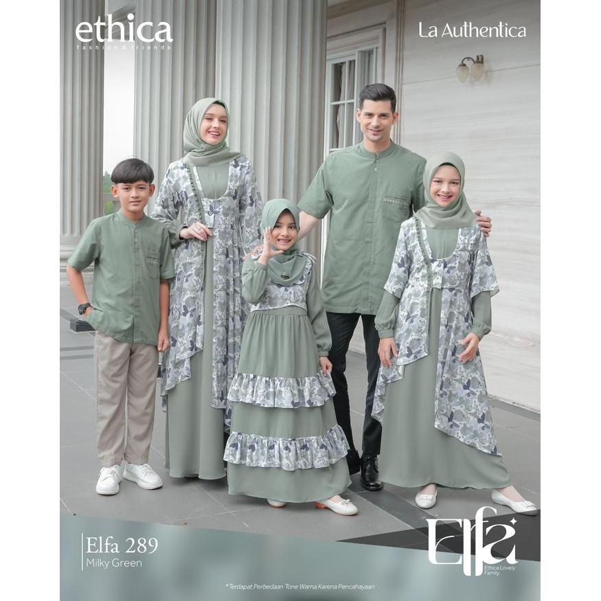 ELFA 289 MILKY GREEN ETHICA ORIGINAL KAGUMI ELEGAN 289 KAHFI 275 KAGUMI KIDS
