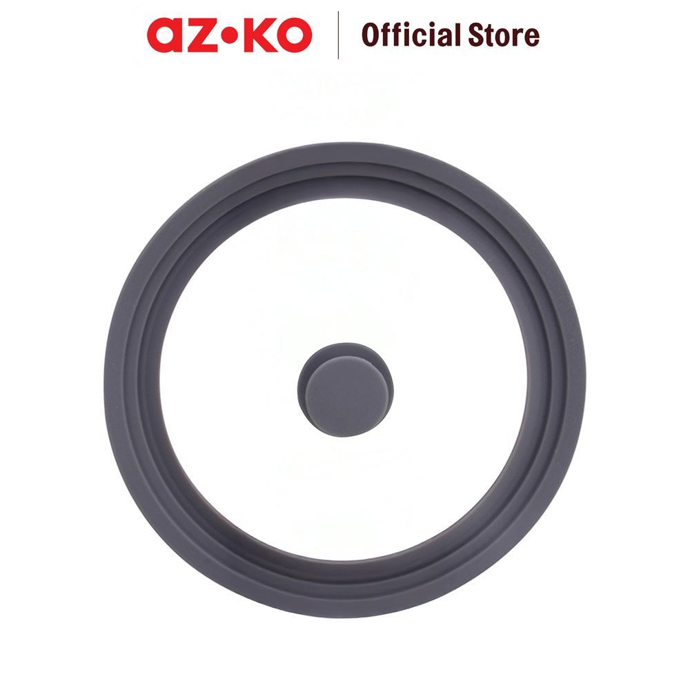 AZKO Culinart Tutup Panci Multi Silicone Multifunctional Silicone Glass Lid Penutup Pot Masak Siliko